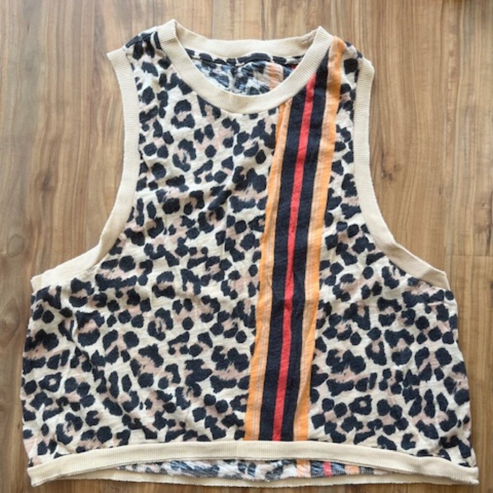 Free Love animal print tank XS